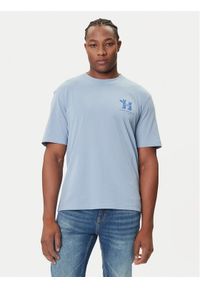 Hugo - HUGO T-Shirt Nedix 50543483 Błękitny Regular Fit. Kolor: niebieski. Materiał: bawełna