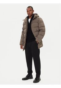 Calvin Klein Kurtka puchowa LV04LD516G Beżowy Regular Fit. Kolor: beżowy. Materiał: syntetyk #5