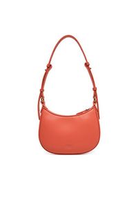Pinko - PINKO Torebka Half Moon Baby PE 25 PLTT 103538 A0F1 Koralowy. Kolor: pomarańczowy. Materiał: skórzane #5