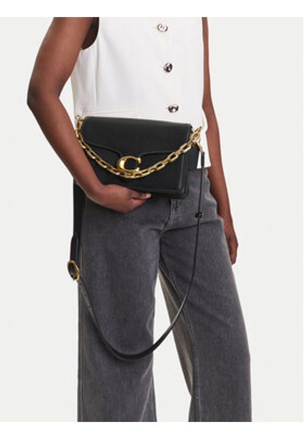 Coach Torebka CY919 Czarny. Kolor: czarny. Materiał: skórzane