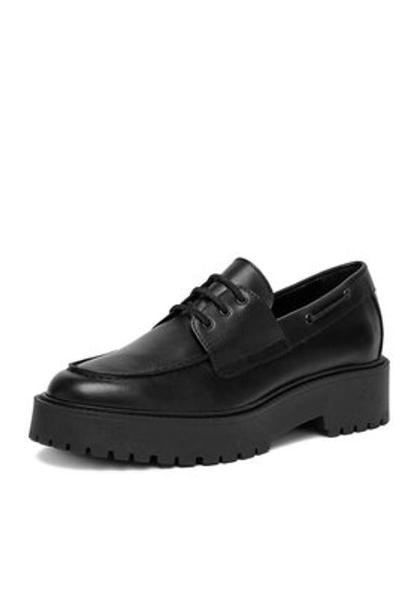 Badura Oxfordy C-AURORA-26296PE Czarny. Kolor: czarny. Materiał: skóra