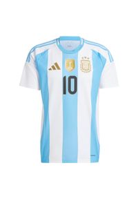 Adidas - Koszulka Argentina 24 Messi Home. Kolor: biały, niebieski, wielokolorowy. Materiał: materiał