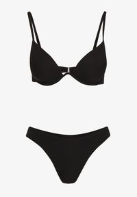 Renee - Czarne Bikini Usztywniany Biustonosz z Zapięciem z Tyłu i Majtkami Figami Ermarie. Kolor: czarny #5