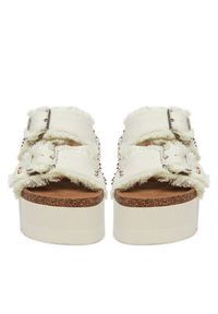 DeeZee Klapki LB-P1748 Beżowy. Kolor: beżowy. Materiał: materiał #5