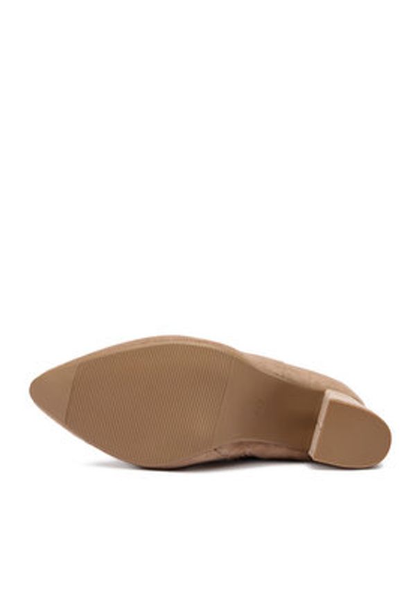 DeeZee Botki HX18052A-61 Beżowy. Kolor: beżowy. Materiał: materiał