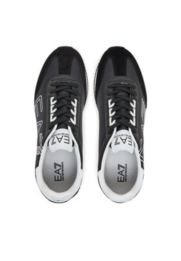 EA7 Emporio Armani Sneakersy X8X101 XK257 U448 Czarny. Kolor: czarny. Materiał: skóra, zamsz
