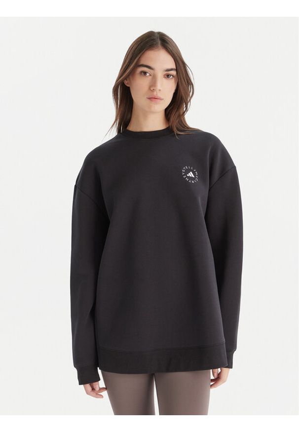 Adidas by Stella McCartney - adidas by Stella McCartney Bluza IW6321 Czarny Loose Fit. Kolor: czarny. Materiał: syntetyk