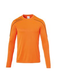 UHLSPORT - Dziecięca koszulka z długim rękawem Uhlsport Stream 22. Kolor: wielokolorowy, czarny, pomarańczowy. Długość rękawa: długi rękaw. Długość: długie. Sezon: jesień. Sport: piłka nożna #1
