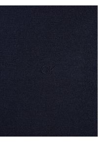 Calvin Klein Sweter Superior K10K110424 Granatowy Regular Fit. Kolor: niebieski. Materiał: wełna #4