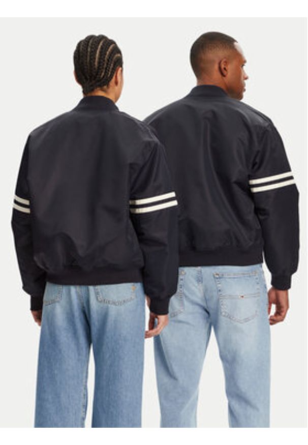 Lacoste Kurtka bomber BH3441 Granatowy Regular Fit. Kolor: niebieski. Materiał: syntetyk