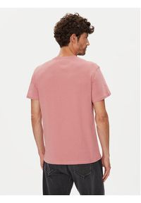 Tommy Jeans T-Shirt Linear Chest DM0DM21780 Różowy Slim Fit. Kolor: różowy. Materiał: bawełna #4