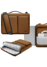 Tomtoc - Torba na laptopa MacBook Pro Air, 13/14, brązowa. Kolor: brązowy