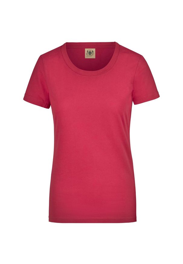 GLENMUIR - Koszulka Vintage Damska James & Nicholson z Bawełny. Kolor: czerwony. Materiał: bawełna. Sport: piłka nożna