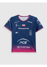 4f - 4F Koszulka meczowa replika wyjazdowa z sezonu 2025/26 dziecięca 4F x Projekt Warszawa - granatowa 134/140 (8-10 lat). Okazja: na co dzień. Kolor: niebieski. Materiał: dzianina, materiał. Wzór: nadruk. Sezon: lato. Styl: sportowy, casual, młodzieżowy #1