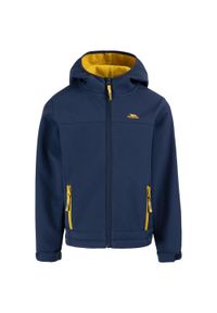 TRESPASS - Kurtka Dziecięca Faster Soft Shell. Kolor: żółty, wielokolorowy, niebieski