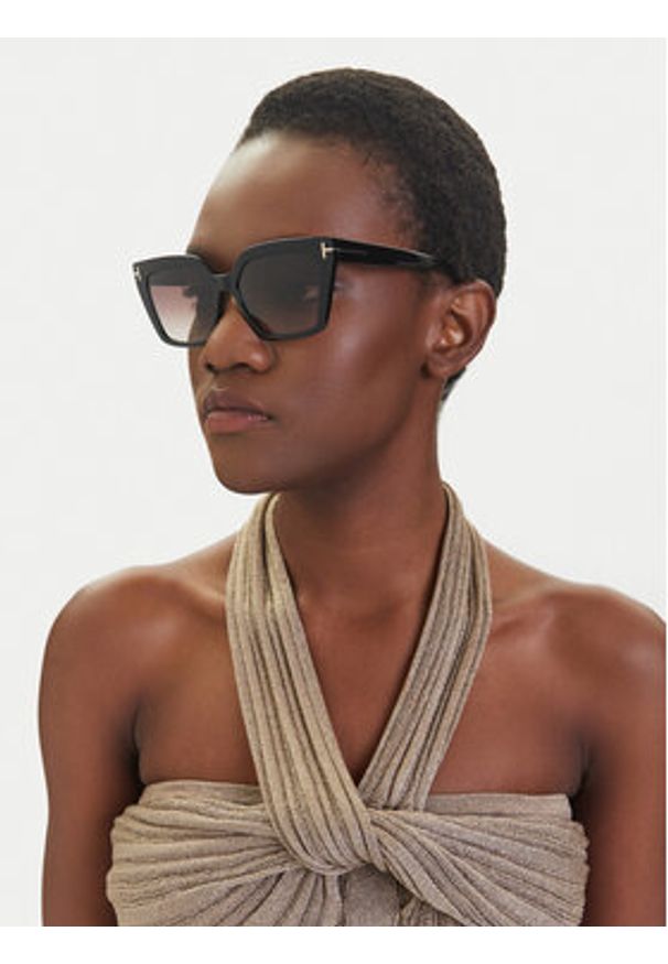 Tom Ford Okulary przeciwsłoneczne FT1030 01Z Czarny. Kolor: czarny
