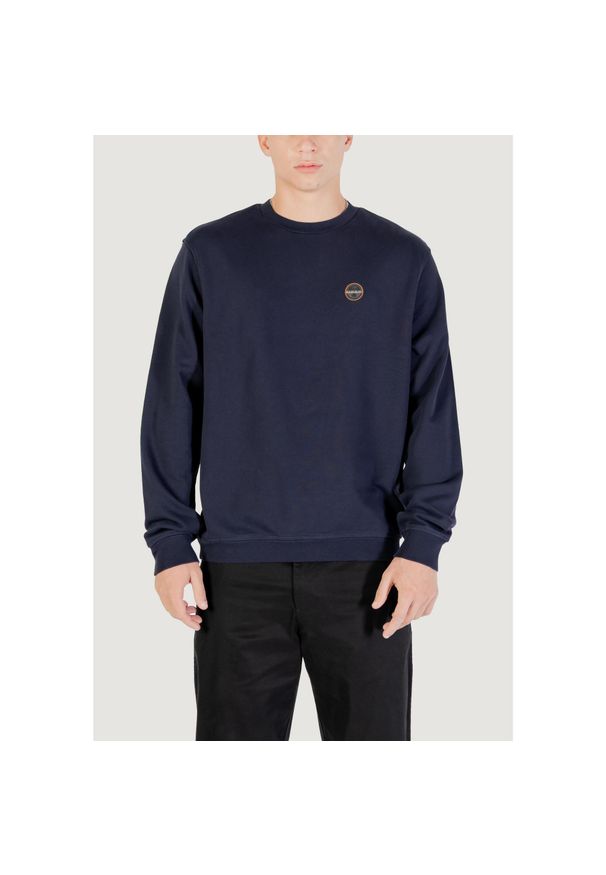 Napapijri - Bluza Mężczyzna NAPAPIJRI B-BADGE C 1. Kolor: niebieski. Materiał: bawełna