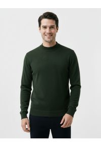 Półgolf Oliwkowy, Męski, Klasyczny, Zielony - Brave Soul - 100% Bawełna, Khaki. Kolor: oliwkowy, brązowy, wielokolorowy, zielony. Materiał: bawełna. Sezon: zima, jesień. Styl: klasyczny #4