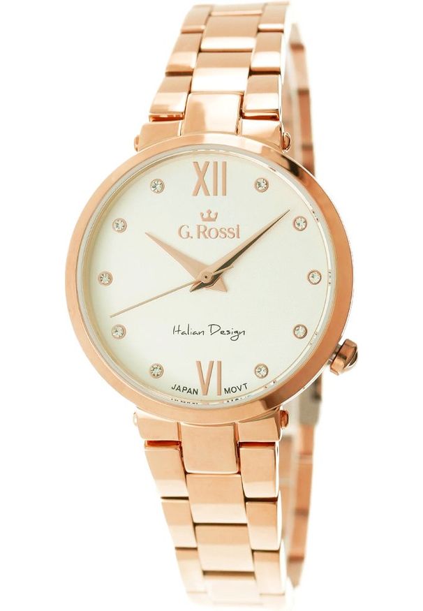 Zegarek Gino Rossi damski Torgi rose gold (11064-3D3)