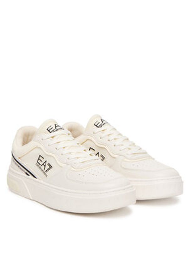 EA7 Emporio Armani Sneakersy 7X000338 AF18614 MZ188 Biały. Kolor: biały. Materiał: skóra