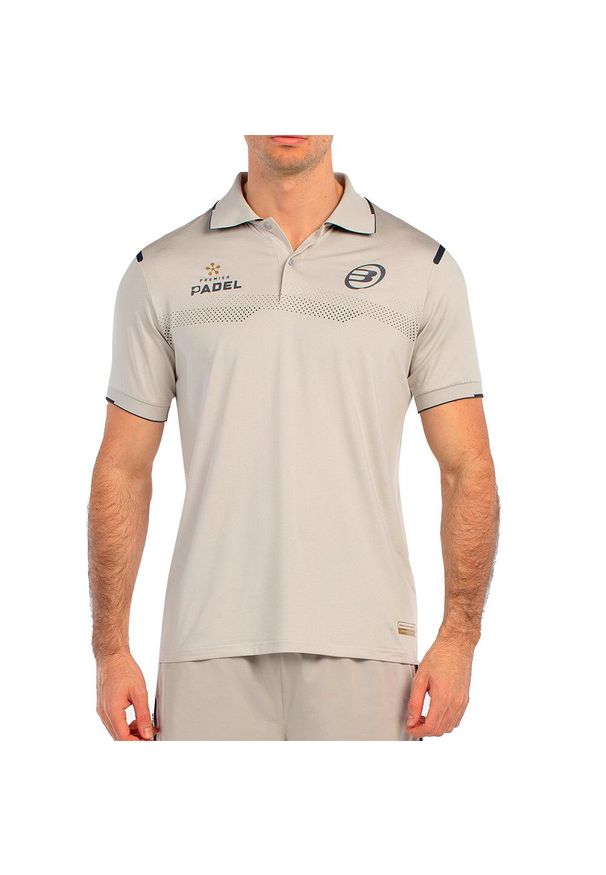 Polo Bullpadel Bramo. Typ kołnierza: polo. Kolor: czarny