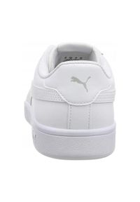 Puma - Męskie Skórzane Buty Treningowe Smash V2. Kolor: biały. Materiał: skóra. Sport: turystyka piesza