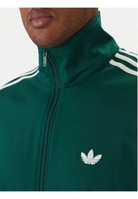 Adidas - adidas Bluza Firebird KD8314 Zielony Loose Fit. Kolor: zielony. Materiał: syntetyk #5