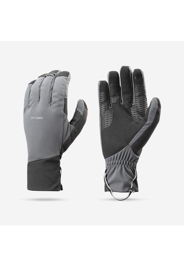 SIMOND - Rękawice trekkingowe dla dorosłych Simond MT900 dotykowe wiatroodporne. Kolor: czarny, szary, wielokolorowy. Materiał: materiał. Sport: turystyka piesza