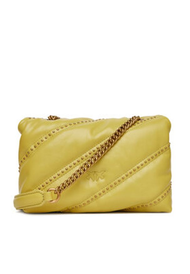 Pinko - PINKO Torebka Love Puff Mini Cl PE 25 PLTT 100039 A26T Zielony. Kolor: zielony. Materiał: skórzane