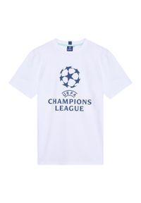 CHAMPIONS LEAGUE - koszulka UEFA Champions League. Kolor: biały. Materiał: bawełna. Sport: piłka nożna