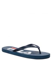 Japonki plażowe męskie niebieskie Fila Troy. Okazja: na plażę. Kolor: niebieski