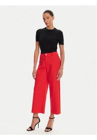 Vero Moda Kuloty Wild Kayla 10307837 Czerwony Wide Leg. Kolor: czerwony. Materiał: bawełna #7