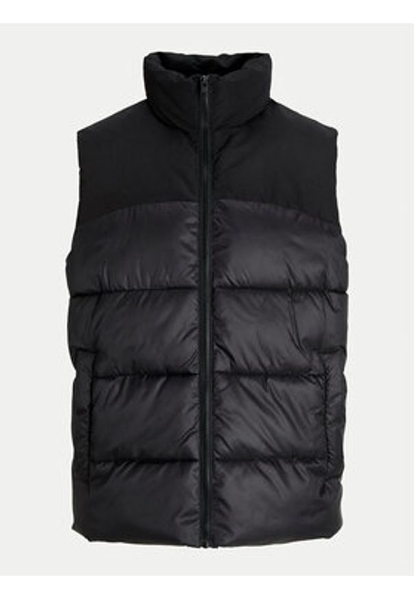 Jack & Jones - Jack&Jones Kamizelka Moon 12256860 Czarny Regular Fit. Kolor: czarny. Materiał: syntetyk