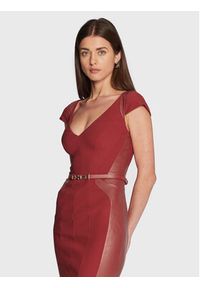 Marciano Guess Sukienka koktajlowa 3RGK22 6869Z Czerwony Slim Fit. Kolor: czerwony. Materiał: syntetyk. Styl: wizytowy