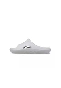 Klapki damskie Crocs Mellow Slide. Kolor: szary. Materiał: materiał, syntetyk. Sport: turystyka piesza
