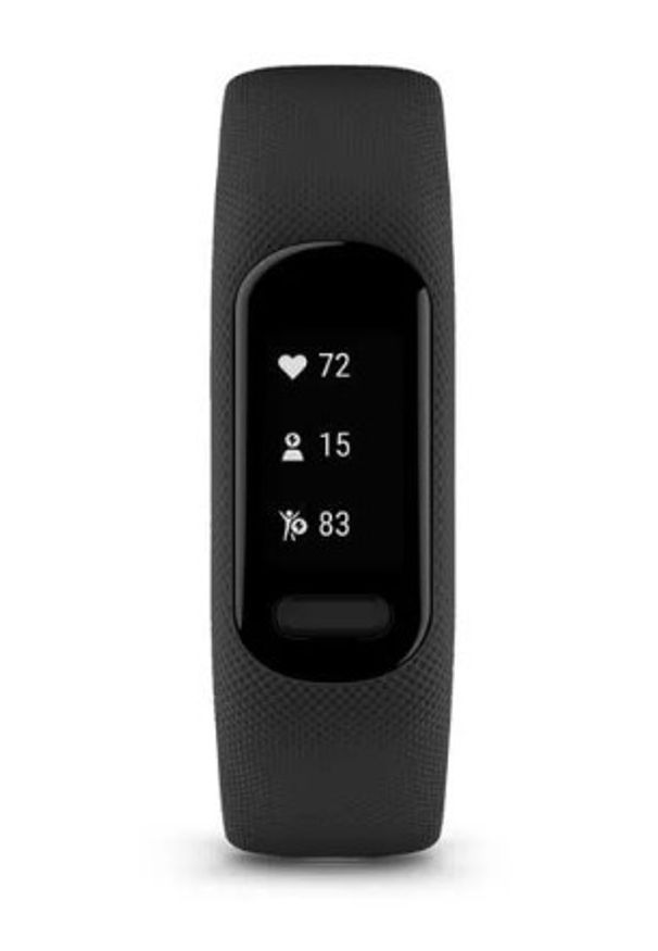 GARMIN - Garmin Vivosmart 5 czarny duży. Rodzaj zegarka: cyfrowe. Kolor: czarny. Styl: sportowy