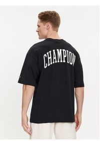 Champion T-Shirt 219855 Czarny Custom Fit. Kolor: czarny. Materiał: bawełna #5