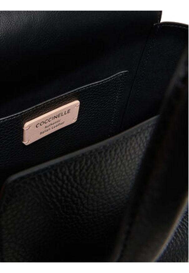 Coccinelle Torebka T8A Coccinelledouble Beat E1 T8A 18 03 01 Czarny. Kolor: czarny. Materiał: skórzane