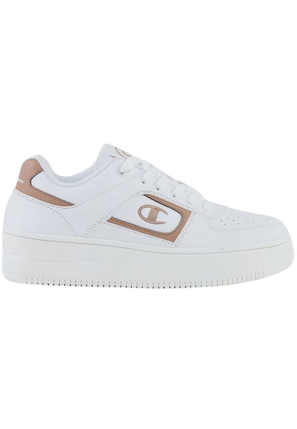 Buty damskie Champion Foul Play Plat BS Low Cut. Kolor: biały, wielokolorowy, beżowy. Materiał: skóra, syntetyk. Szerokość cholewki: normalna