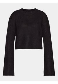 Brave Soul Sweter LK-230RAFFIO Czarny Regular Fit. Kolor: czarny. Materiał: wiskoza