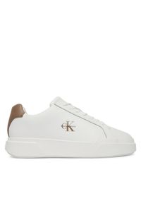 Calvin Klein Sneakersy Chunky Cupsole Laceup Lth YM0YM01344 Biały. Kolor: biały. Materiał: skóra #1