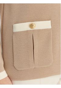 Luisa Spagnoli Kardigan Meridien 100357 Beżowy Regular Fit. Kolor: beżowy. Materiał: wełna #3