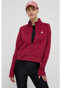 Adidas - adidas Bluza HB1476 damska kolor różowy gładka. Okazja: na co dzień. Kolor: różowy. Materiał: materiał. Długość rękawa: raglanowy rękaw. Wzór: gładki. Styl: casual #5