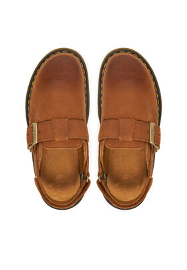 Dr. Martens Sandały Jorge II Mule DM31568200 Brązowy. Kolor: brązowy. Materiał: nubuk, skóra