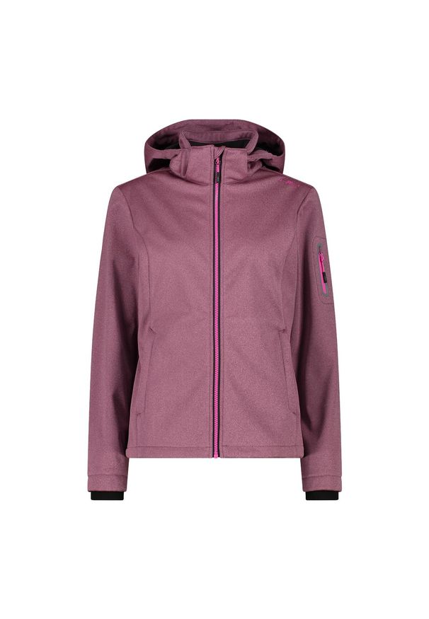 Kurtka damska turystyczna CMP 39A5006M. Kolor: czerwony. Materiał: softshell. Sport: turystyka piesza