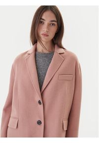 ViCOLO Płaszcz wełniany TF0005 Różowy Regular Fit. Kolor: różowy. Materiał: syntetyk #4