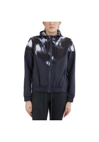 FUNDANGO - Damska wiatrówka Fundango Breeze Windbreaker. Kolor: biały, czarny, wielokolorowy. Materiał: softshell. Sport: turystyka piesza