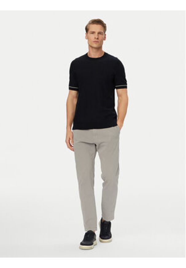 BOSS T-Shirt H-Nalon 50560482 Granatowy Regular Fit. Kolor: niebieski. Materiał: bawełna