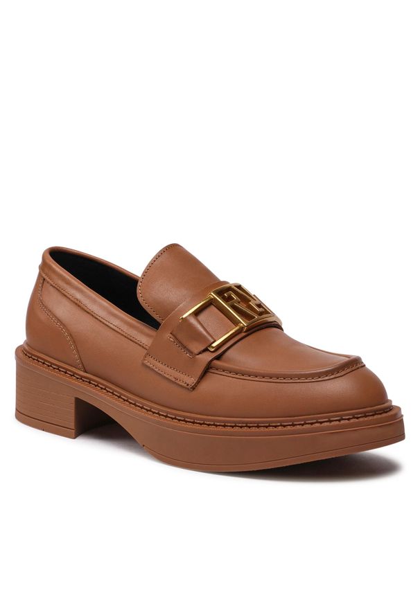 Loafersy Gino Rossi 8039 Camel. Kolor: brązowy. Materiał: skóra