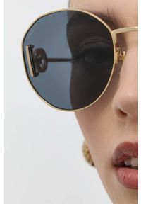 Gucci okulary przeciwsłoneczne GG1206SA damskie kolor czarny. Kształt: okrągłe. Kolor: czarny #3